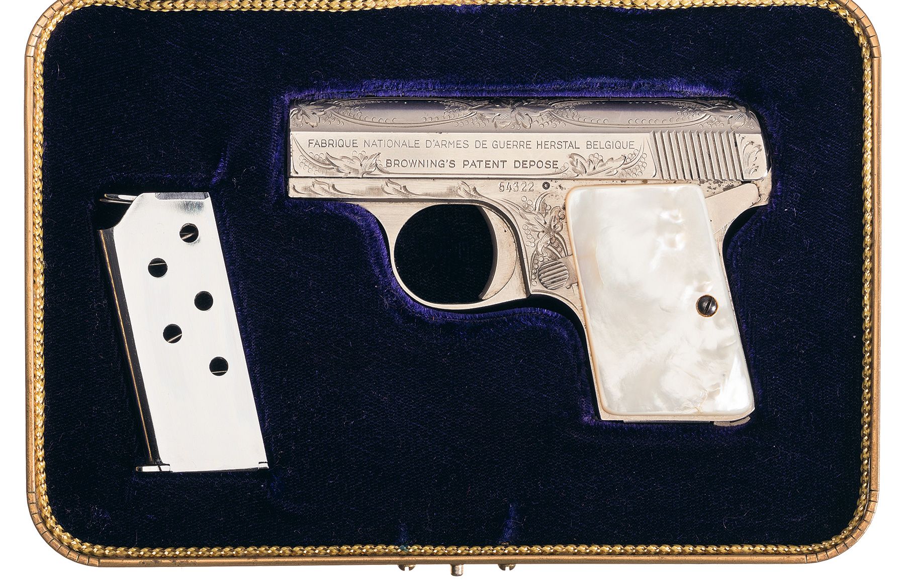 FN 1906 Pistol Attributed to Iranian Prince Abdul Reza (1)