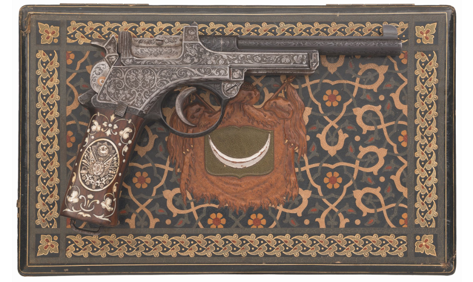Mannlicher Model 1900 Pistol Presented to Ottoman Sultan Abdul Hamid II (1)